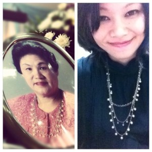 wearing her necklace today as a note that my life has been great, and she's one of the reason 